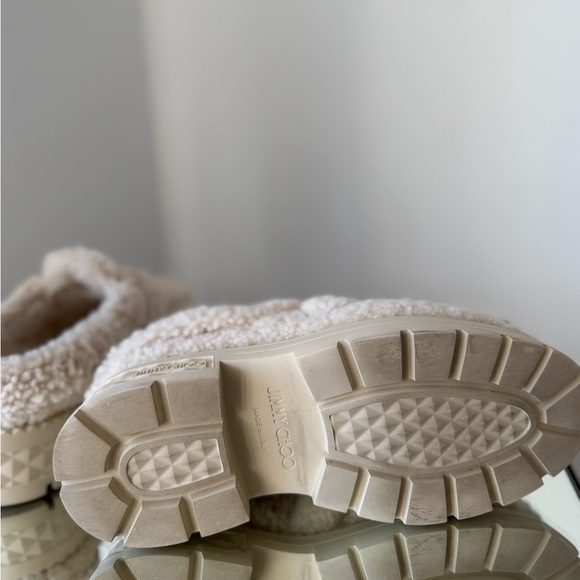 EUC JIMMY CHOO Shea shearling platform mules $1,065 - Picture 12 of 13
